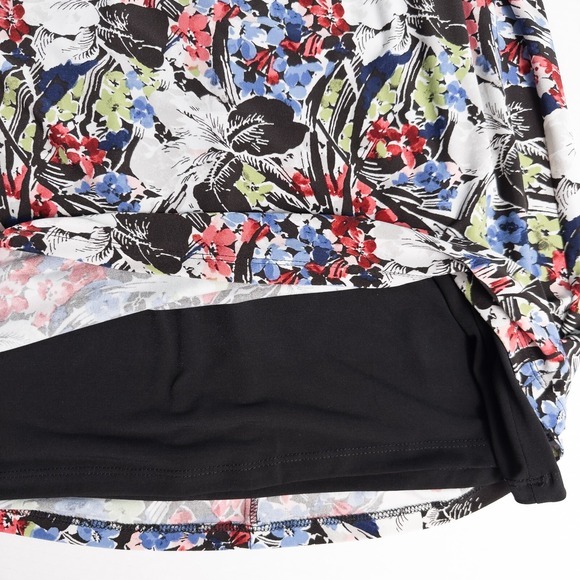 Lauren‎ Ralph Lauren Floral Flutter Sleeve Surplice Dress Size 10 V Neck Ruched - Picture 14 of 16